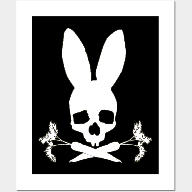 Carrot Bunny Roger Wall Art by The Fox's Herring